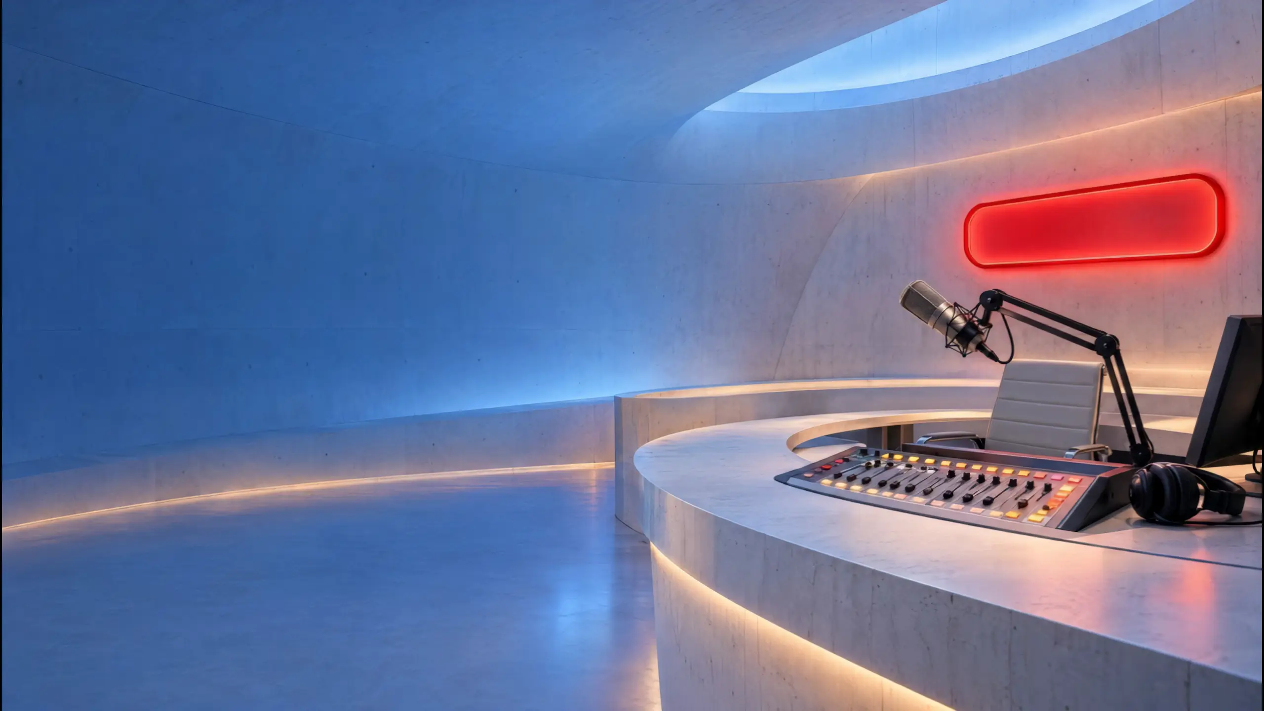 Radiostudio in der Arena